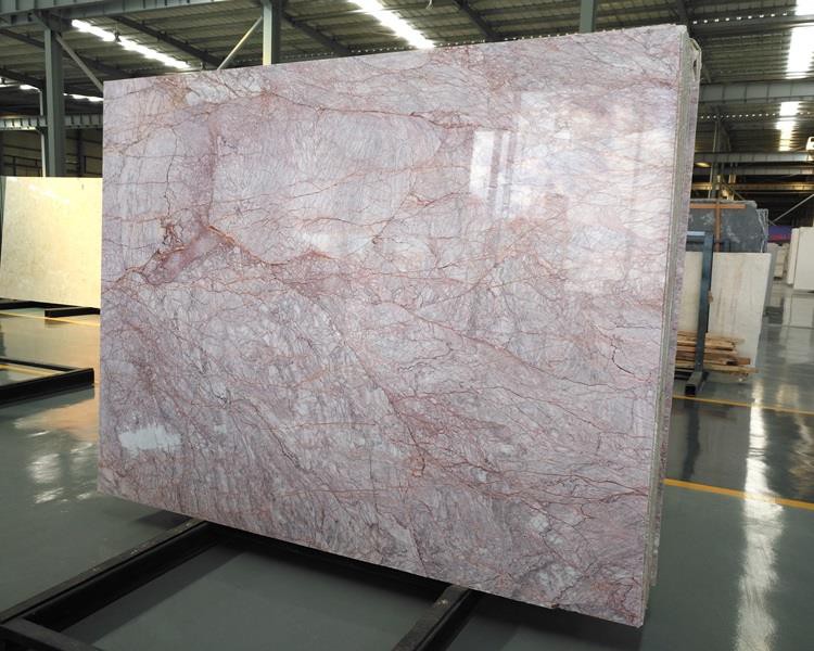 스파이더 핑크 대리석 석판 (1)