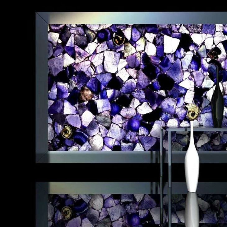 Amethyst Agate Gemstone Slabs (4)