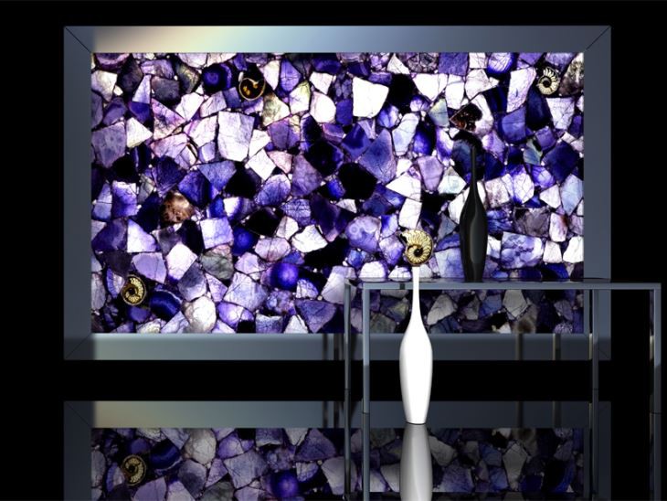 Amethyst Agate Gemstone Slabs