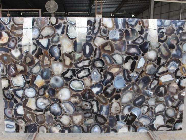 Grey Semi Precious Stone Table Top