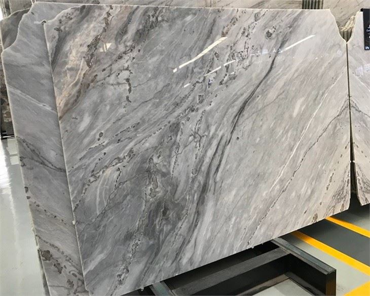 Translucent Bookmatch Ice Grey Marble Slabs Translucent Bookmatch Ice Grey Marble Slabs