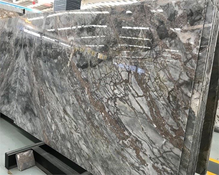 Translucent Bookmatch Ice Grey Marble Slabs Translucent Bookmatch Ice Grey Marble Slabs