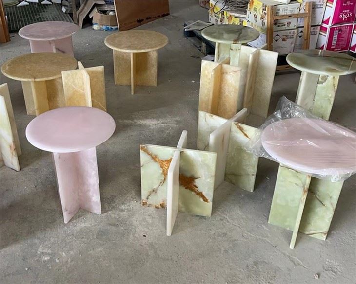 Green Onyx Side Table Green Onyx Side Table