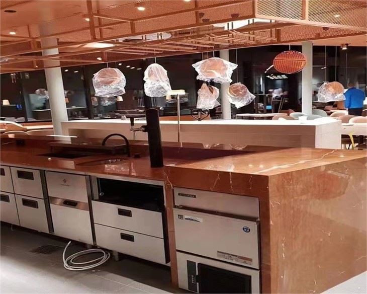 Rojo Alicante Marble countertop