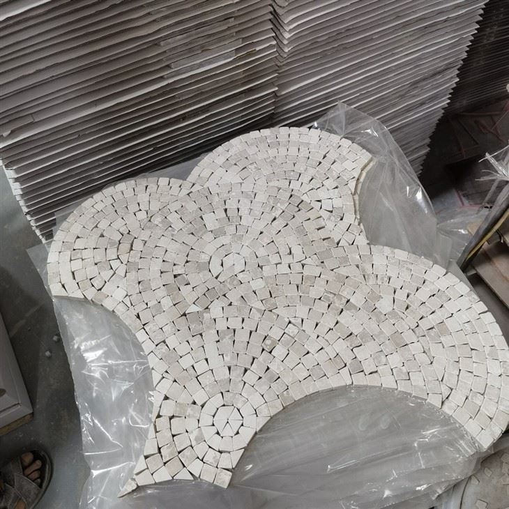 Fan shape design mosaic Fan shape design mosaic