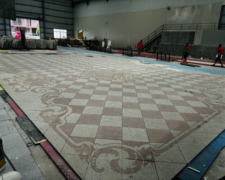 Chrysanthemum Yellow Granite And Shidao Red Granite Outdoor Flooring Chrysanthemum Yellow Granite And Shidao Red Granite Outdoor Flooring