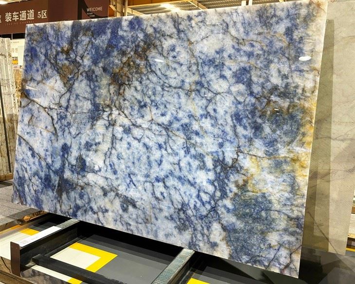 Brazil Cristallo Blue Quartzite Slabs Brazil Cristallo Blue Quartzite Slabs
