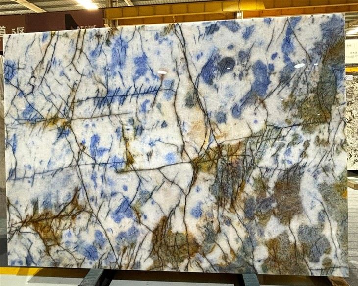 Brazil Cristallo Blue Quartzite Slabs Brazil Cristallo Blue Quartzite Slabs