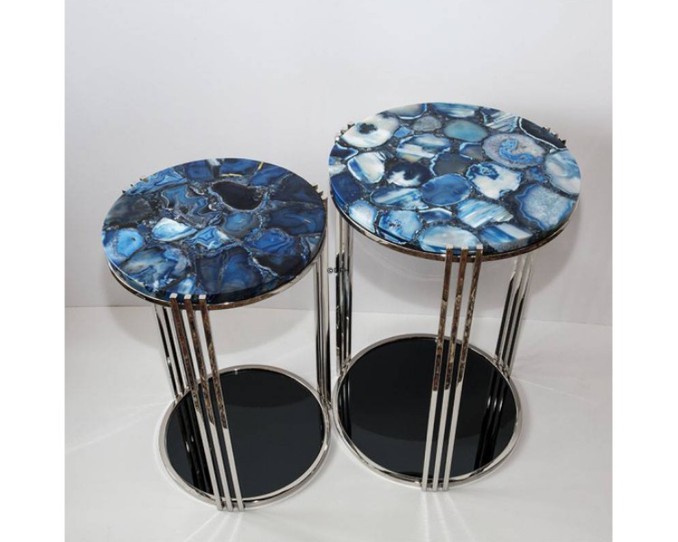 Blue Agate Tabletop Blue Agate Tabletop